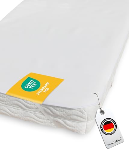 MEDICLINE Matratzenschoner 100x200cm aus 100% Baumwolle - NEU Extra atmungsaktive waschbare Öko-Tex Matratzenauflage - Matratzenschutz aus Deutschland MEDICLINE Matratzenschoner 100x200cm aus 100% Baumwolle - NEU Extra atmungsaktive waschbare Öko-Tex Matratzenauflage - Matratzenschutz aus Deutschland von Medicline