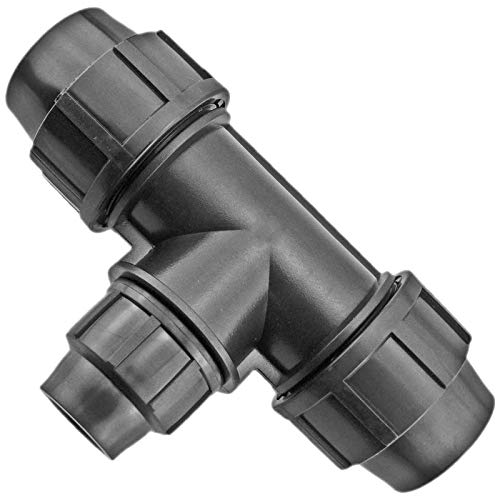 PP Fitting für PE Rohr 20 25 32 40 50mm Verschraubung Kupplung Winkel T-Stück Wunschgröße einfach auswählen >>> T-Stück reduziert 40mm x 20mm x 40mm von MegaHaustechnik