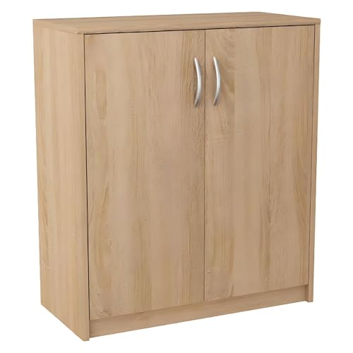 Kommode Julia Natur Sideboard Aufbewahrungsschrank für Schlafzimmer, Wohnzimmer und Flur Moderne mit 2 Türen, 1 Regalboden LxBxH 74x35x85 cm von Mein-Regal