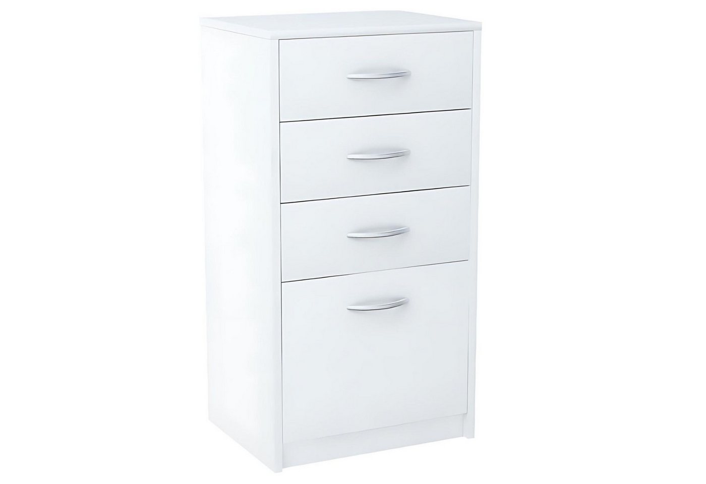 Mein-Regal Highboard, Kommode Josh Weiß Schrank mit 4 Schubladen B: 45 cm H: 85 cm von Mein-Regal