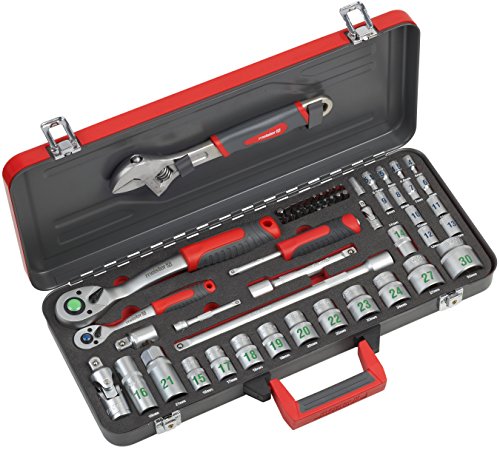Meister Bit- und Steckschlüssel-Set 6,35 mm (1/4 Zoll) und 12,7 mm (1/2 Zoll), 56-teilig, 8429200 Meister Bit- und Steckschlüssel-Set 6,35 mm (1/4 Zoll) und 12,7 mm (1/2 Zoll), 56-teilig, 8429200 von Meister