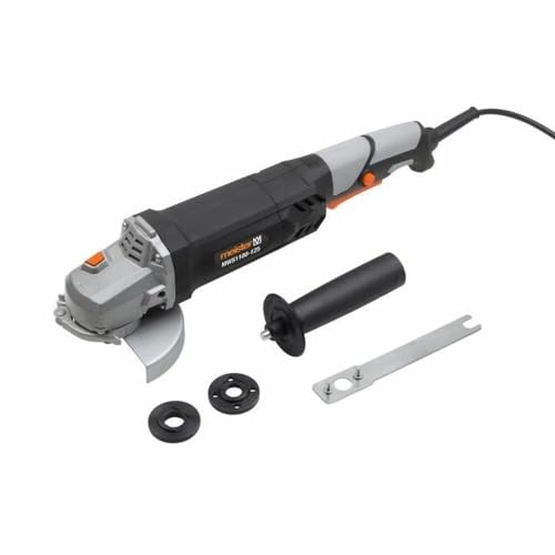 Meister Winkelschleifer 1100 W, MWS1100-125 - Scheiben-Ø 125 mm - Spindelarretierung - Werkzeuglos verstellbare Schutzhaube - Mit Zusatzhandgriff / Trennschleifer für Beton, Stein & Stahl / 5455140 Meister Winkelschleifer 1100 W, MWS1100-125 - Scheiben-Ø 125 mm - Spindelarretierung - Werkzeuglos verstellbare Schutzhaube - Mit Zusatzhandgriff / Trennschleifer für Beton, Stein & Stahl / 5455140 von Meister