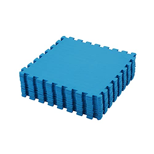 Meisterhome® Pool Matten 9 Stück à 50x50cm 2.25 m² Unterlegmatte Bodenschutzmatte für Pool und Planschbecken von Meisterhome