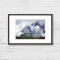 Fotografie Bergpanorama Von Grindelwald, Schweiz | 21x30cm/Fotodruck Wanddeko Alpen Landschaftsfotografie von MelWenzlPhotography