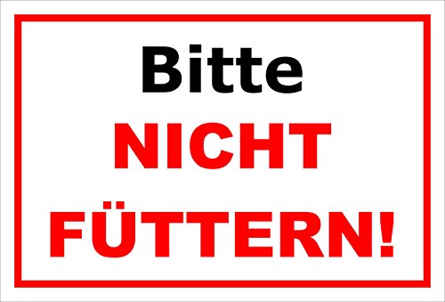 Melis-Folienwerkstatt Aufkleber – Bitte Nicht füttern - 30x20cm – S00039-001-B -20 Varianten Melis-Folienwerkstatt Aufkleber – Bitte Nicht füttern - 30x20cm – S00039-001-B -20 Varianten von Melis-Folienwerkstatt