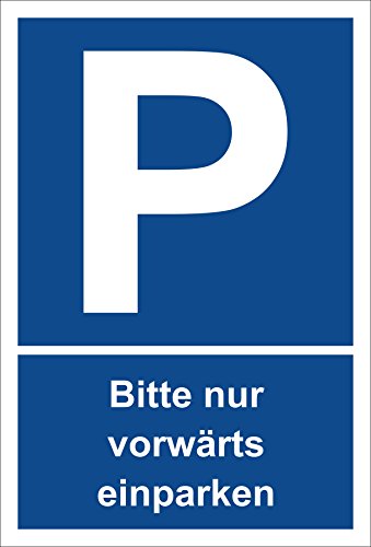 Melis-Folienwerkstatt Schild – Bitte nur vorwärts einparken – Parkplatzschild Parken – 15x20cm, 30x20cm und 45x30cm – Bohrlöcher Aufkleber Hartschaum Aluverbund -S00256 Melis-Folienwerkstatt Schild – Bitte nur vorwärts einparken – Parkplatzschild Parken – 15x20cm, 30x20cm und 45x30cm – Bohrlöcher Aufkleber Hartschaum Aluverbund -S00256 von Melis-Folienwerkstatt