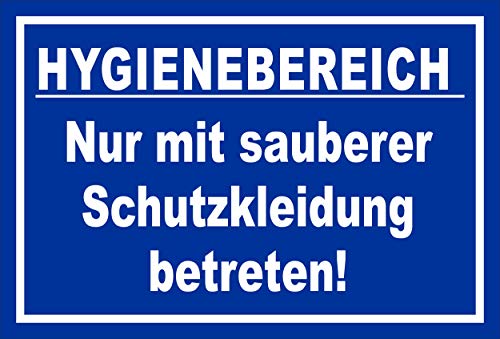 Melis-Folienwerkstatt Schild Hygienebereich - 45x30cm - Bohrlöcher - 3mm Hartschaum – 20 VAR S00225-010-F Melis-Folienwerkstatt Schild Hygienebereich - 45x30cm - Bohrlöcher - 3mm Hartschaum – 20 VAR S00225-010-F von Melis-Folienwerkstatt