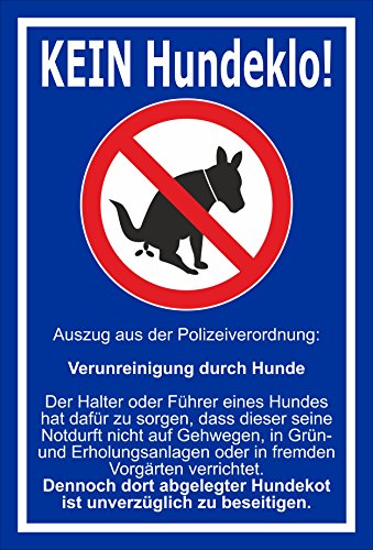 Melis-Folienwerkstatt Schild Kein Hundeklo - 15x10cm - Bohrlöcher - 3mm Hartschaum – 20 VAR S00187-009-F Melis-Folienwerkstatt Schild Kein Hundeklo - 15x10cm - Bohrlöcher - 3mm Hartschaum – 20 VAR S00187-009-F von Melis-Folienwerkstatt