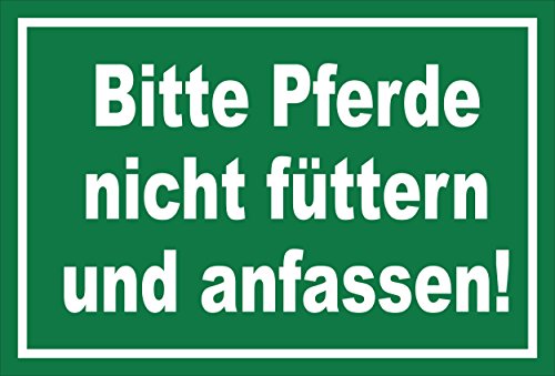 Melis-Folienwerkstatt Schild - Pferde Nicht füttern - 15x10cm | Bohrlöcher 3mm Hartschaum – S00039-005-G -20 Varianten Melis-Folienwerkstatt Schild - Pferde Nicht füttern - 15x10cm | Bohrlöcher 3mm Hartschaum – S00039-005-G -20 Varianten von Melis-Folienwerkstatt
