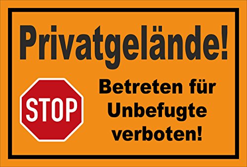 Melis-Folienwerkstatt Schild - Stop - Halt - Privatgelände - Betreten für Unbefugte verboten – 15x10cm | stabile 3mm Starke PVC Hartschaumplatte – S00357-016-E +++ in 20 Varianten erhältlich Melis-Folienwerkstatt Schild - Stop - Halt - Privatgelände - Betreten für Unbefugte verboten – 15x10cm | stabile 3mm Starke PVC Hartschaumplatte – S00357-016-E +++ in 20 Varianten erhältlich von Melis-Folienwerkstatt