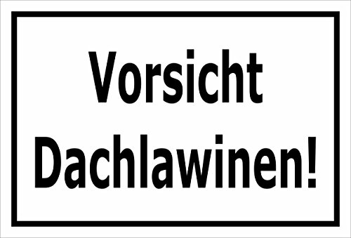 Melis-Folienwerkstatt Schild Vorsicht Dachlawinen - 30x20cm - Bohrlöcher - 3mm Aluverbund – 20 VAR S00018-088-A Melis-Folienwerkstatt Schild Vorsicht Dachlawinen - 30x20cm - Bohrlöcher - 3mm Aluverbund – 20 VAR S00018-088-A von Melis-Folienwerkstatt