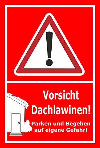 Melis-Folienwerkstatt Schild Vorsicht Dachlawinen - 30x20cm - Bohrlöcher - 3mm Hartschaum – 20 VAR S00018-058-D Melis-Folienwerkstatt Schild Vorsicht Dachlawinen - 30x20cm - Bohrlöcher - 3mm Hartschaum – 20 VAR S00018-058-D von Melis-Folienwerkstatt