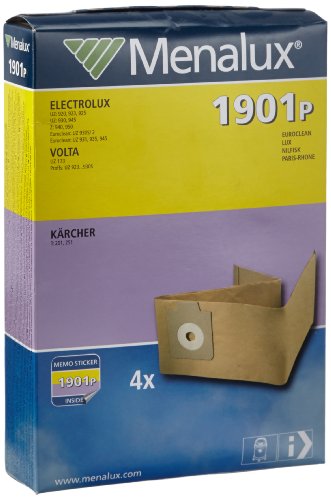 Menalux 1901 P / 4 Staubbeutel/Papier/Electrolux/Euroclean von Menalux