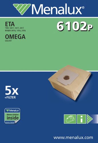 Menalux 6102 P / 5 Staubbeutel/Papier/Eta/Omega von Menalux