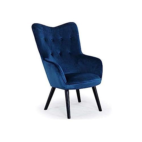 Menzzo Klarys Skandinavisch, Velours, Grau, L67 x T75 x H100 cm Sitz H41 x P50 cm von Menzzo