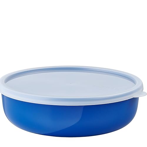 Mepal – Aufbewahrungsbox Kuchen Lumina – Frischhaltedosen mit Deckel für Kühlschrank, Gefrierschrank, Dampfgarer & Mikrowelle – Mikrowellenschüsseln mit Deckel – 2000 ml – Vivid blue von Mepal