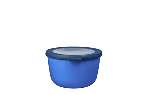 Mepal - Multi Bowl Cirqula Round - Vorratsdose mit Deckel - Geeignet als Luftdichte Aufbewahrungsbox für den Kühlschrank, Mikrowellengeschirr & als Frischhaltedosen - 1000 ml - Vivid blue von Mepal