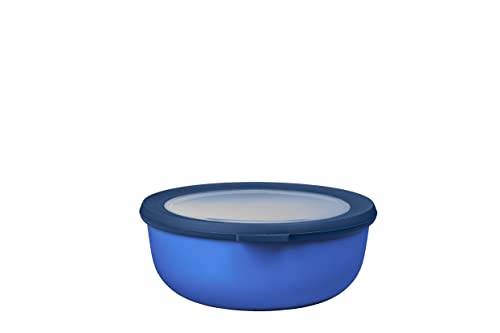 Mepal - Multi Bowl Cirqula Round - Vorratsdose mit Deckel - Geeignet als Luftdichte Aufbewahrungsbox für den Kühlschrank, Mikrowellengeschirr & als Frischhaltedosen - 1250 ml - Vivid blue von Mepal