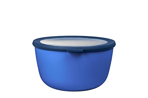 Mepal - Multi Bowl Cirqula Rectangular - Vorratsdose mit Deckel - Geeignet als Luftdichte Aufbewahrungsbox für den Kühlschrank, Mikrowellengeschirr & als Frischhaltedosen - 3000 ml - Vivid blue von Mepal