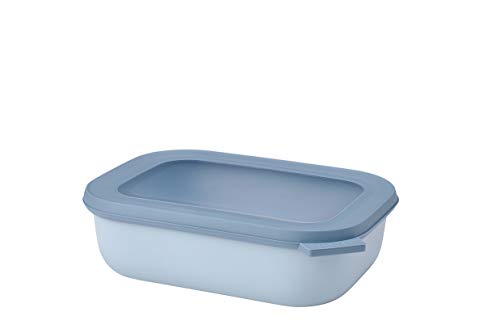 Mepal - Multi Bowl Cirqula Rectangular Vorratsdose mit Deckel , Mikrowellengeschirr & als Frischhaltedosen,1000 ml, Nordic Blue von Mepal