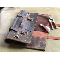 Messerrolle Aus Leder. Kochrolle. Messertasche Chefs. Messer Aufbewahrungsmesser Rolle Lederetui, Kochgeschenk, Vatertagsgeschenk von MerifaLeather