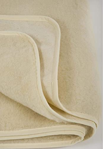 Merino Matratzenauflage aus Wolle Schafwolle Unterbett Matratzenschoner Matratzen-Schoner Matratzen-Auflage (120x200 cm) von Merino