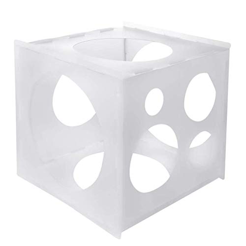 Merkts 11 Löcher Kunststoff Ballon Sizer Cube Box Ballon Werkzeug für Geburtstag Hochzeit Party Dekorationen Urlaub von Merkts