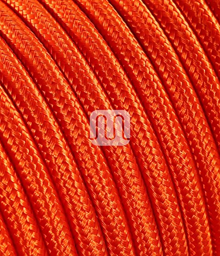 merlotti Tunneldurchzug Elektrische 20303 Kabel rund H03VV 2 x 0,75, Orange, 3 m von Merlotti