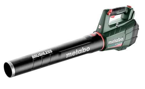 Metabo Akku-Laubbläser LB 18 LTX BL (601607850) 18V, 150 km/h Luftgeschwindigkeit (Tragegurt, gummierter Griff, brushless Motor, ohne Akku/ Ladegerät) von metabo