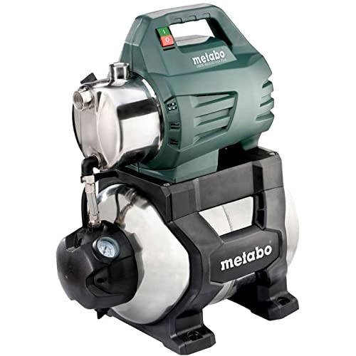 Metabo Hauswasserwerk HWW 4500/25 Inox Plus (600973000) Karton, Nennaufnahmeleistung: 1300 W, Max. Fördermenge: 4500 l/h, Max. Förderhöhe: 48 m von metabo