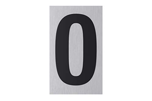 Metafranc Klebeschild "0" - 100 x 60 mm - Aus Aluminium - In moderner Edelstahl-Optik - Selbstklebende Rückseite / Beschilderung / Infoschild / Gewerbekennzeichnung / 507390 Metafranc Klebeschild "0" - 100 x 60 mm - Aus Aluminium - In moderner Edelstahl-Optik - Selbstklebende Rückseite / Beschilderung / Infoschild / Gewerbekennzeichnung / 507390 von Metafranc