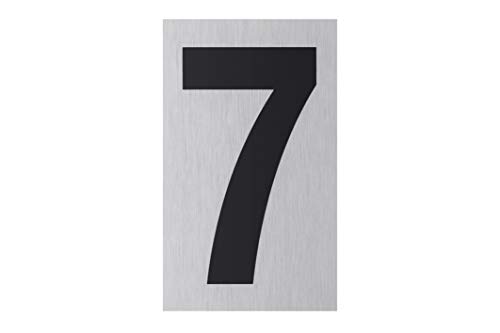 Metafranc Klebeschild "7" - 100 x 60 mm - Aus Aluminium - In moderner Edelstahl-Optik - Selbstklebende Rückseite / Beschilderung / Infoschild / Gewerbekennzeichnung / 507360 Metafranc Klebeschild "7" - 100 x 60 mm - Aus Aluminium - In moderner Edelstahl-Optik - Selbstklebende Rückseite / Beschilderung / Infoschild / Gewerbekennzeichnung / 507360 von Metafranc