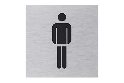 Metafranc Klebeschild Symbol: Herren - 80 x 80 mm - Aus Aluminium - In moderner Edelstahl-Optik - Selbstklebende Rückseite / Beschilderung / Infoschild / Gewerbekennzeichnung / 507160 Metafranc Klebeschild Symbol: Herren - 80 x 80 mm - Aus Aluminium - In moderner Edelstahl-Optik - Selbstklebende Rückseite / Beschilderung / Infoschild / Gewerbekennzeichnung / 507160 von Metafranc