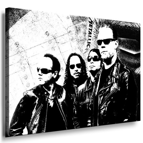 Metallica - James Hetfield Kunstdruck/Bild 100x70cm / Leinwandbild fertig auf Keilrahmen/Leinwandbilder, Wandbilder, Poster, Pop Art Gemälde, Kunst - Deko Bilder von Metal-Band Metallica