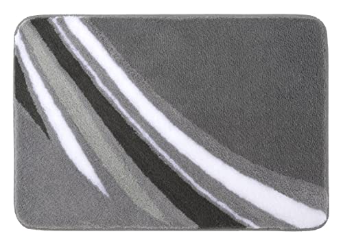 Meusch Badteppich Lyra, Farbe: Anthrazit, Material: 100 % Polyacryl, Größe: 55x 65 cm von Meusch
