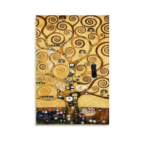 Gustav Klimt Malerwerke, Baum des Lebens, Poster, ästhetischer Druck, Kunstdruck, Wandgemälde, Leinwand, Geschenk, moderne Schlafzimmerdekoration, 40 x 60 cm von MiSkyn