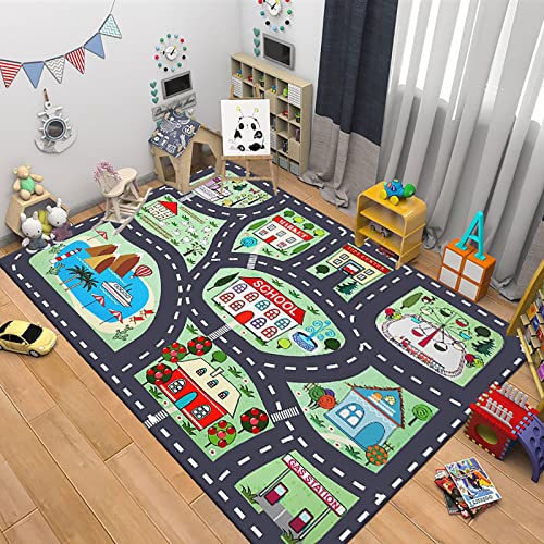 MiZuh Kinder Teppiche - Verschiedene Motive und Größen - Robuster Kinderteppich - Hochwertiger Teppich für das Kinderzimmer - Spielmatte Jungen/Mädchen von MiZuh