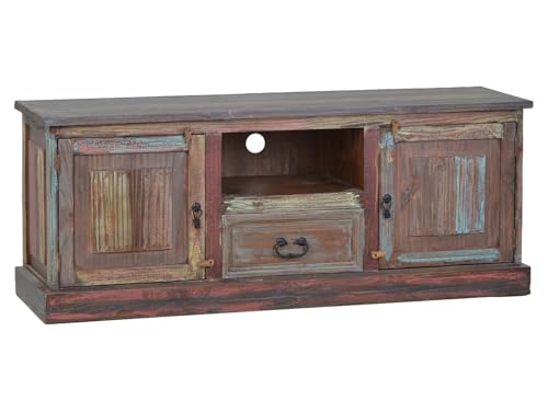 MiaMöbel TV-Kommode Cancun 140x55x40 cm Shabby Chic Massivholz Pinie Bunt MiaMöbel TV-Kommode Cancun 140x55x40 cm Shabby Chic Massivholz Pinie Bunt von MiaMöbel