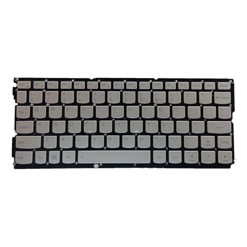 Miaelle US Englische Tastatur Mit Hintergrundbeleuchtung Ohne Rahmen Silberfarben Für 900s-12ISK Notebook Tastatur Ersatzzubehör Laptop Tastatur von Miaelle