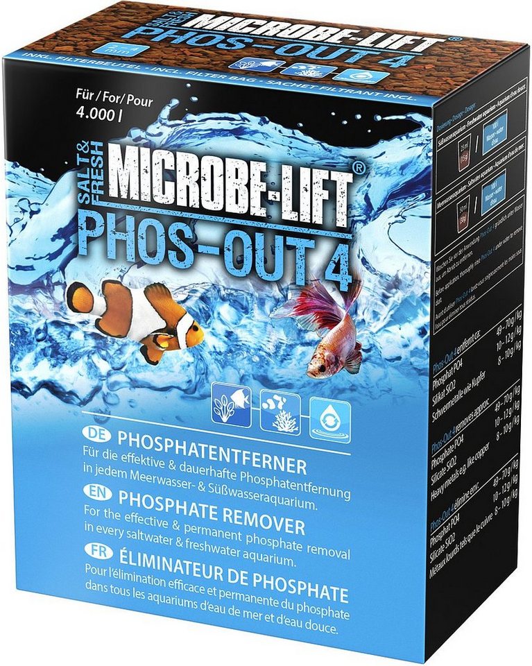 Microbe-Lift Wasseraufbereiter Microbe-Lift Phosphatentferner Phos-Out 4 Granulat 550g von Microbe-Lift