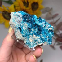 Veszelyit, Kipushit, Hemimorphit, Kristall Mineral Exemplar, Edelstein, Blau von MidnightAuraCrystals