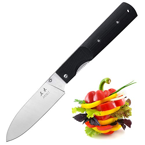 Miki 440A Edelstahl Klinge G10 Griff Japanischer Küchenchef Klapptaschenmesser für Outdoor Camping Kochen von Miki