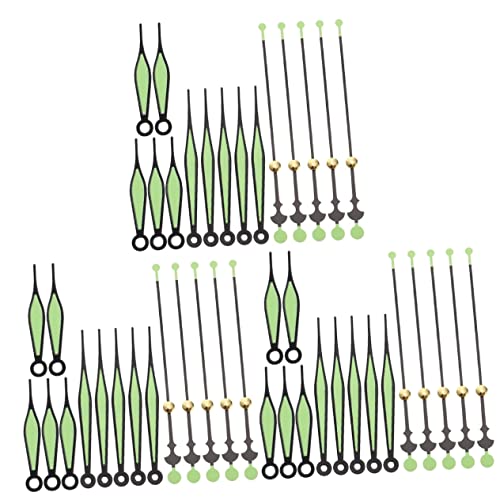 Mikikit 30 Sätze Leuchtende Hände Geführte Lesestreifen Uhrzeiger Reparieren Zeiger Für Klassenzimmer Uhr Ersatzteile Leuchten Im Dunkeln Uhrzeiger Reperatur-Teile Quarzuhr Aluminium von Mikikit