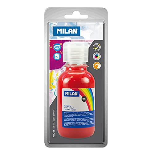 Blister Botella 125ml De Témpera Bermellón von Milan