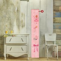 Anpassbare Familienwachstumstabelle | Ballerina Schild Wand Kunstdruck Auf Echtholz von MillWoodArt