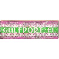 Gulpport, Florida Flamingos | Wand-Kunstdruck Auf Echtholz von MillWoodArt