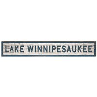 Lake Winnipesaukee Shabby | Wand-Kunstdruck Auf Echtholz von MillWoodArt