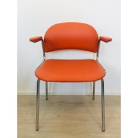 Komplett Restaurierter Vintage Stuhl Von Kovona - Orange von MimosaVintageArt