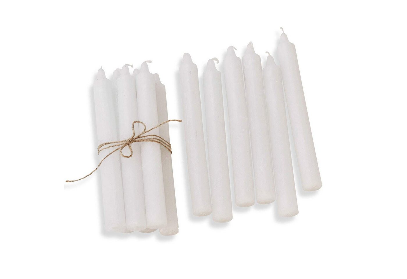 Mirabeau Stumpenkerze Kerze 12er Set Bauceau creme von Mirabeau