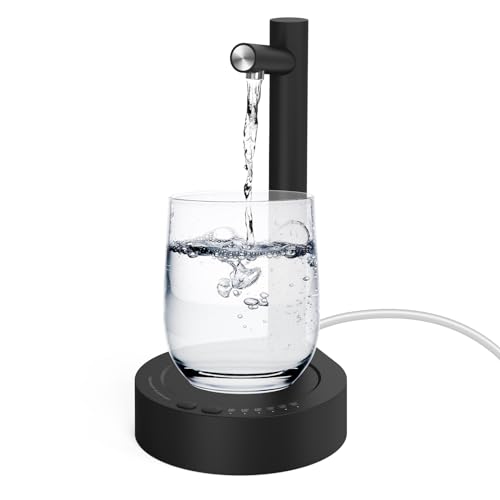 Wasserflaschen Pumpe, Elektrischer Desktop Wasserflaschenspender, Automatischer Wasserspender, Quantitativer Automatischer Getränkespender, USB Wasserspender Tragbare Trinkwasserpumpe für Zuhause von Mitening